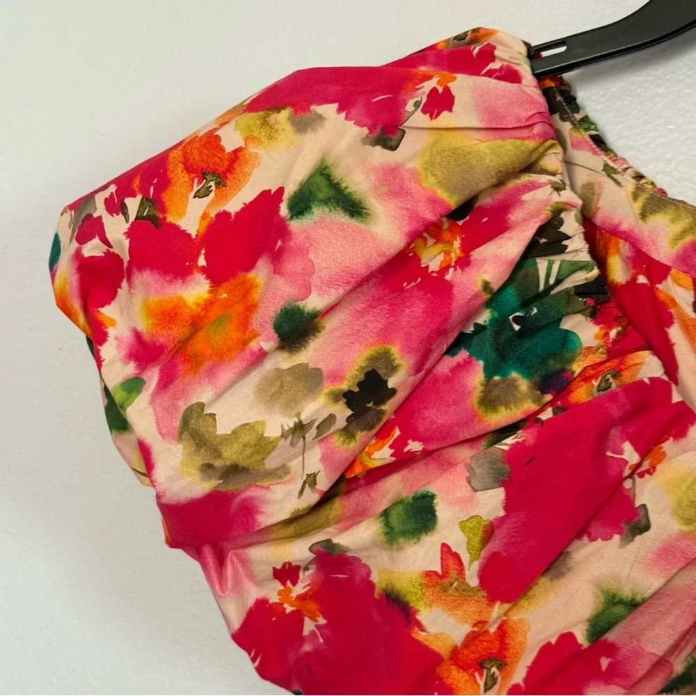 J. Crew Floral Cicily Stretch Cotton Poplin‎ Top - 2